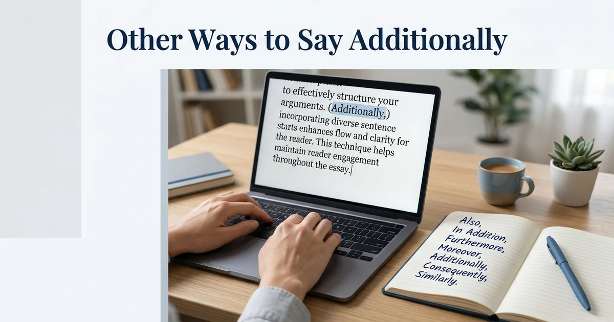 Other Ways to Say Additionally