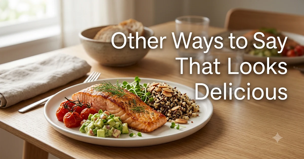 other ways to say that looks delicious