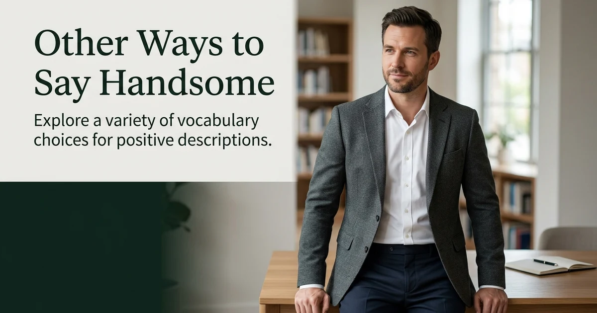 Other Ways to Say Handsome